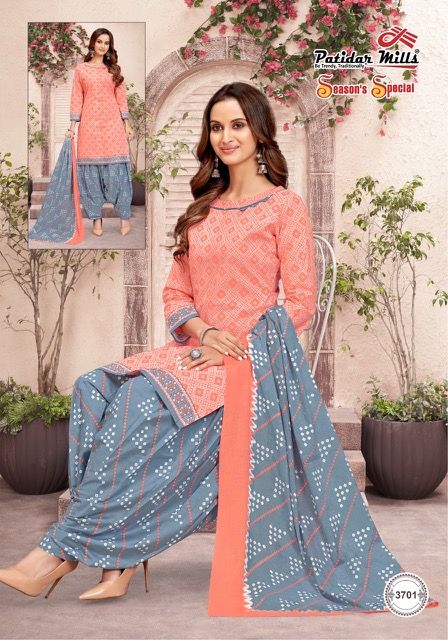 Patidar Seasons Special 37 Fancy Regular Wear Printed Cotton Dress Material Collection